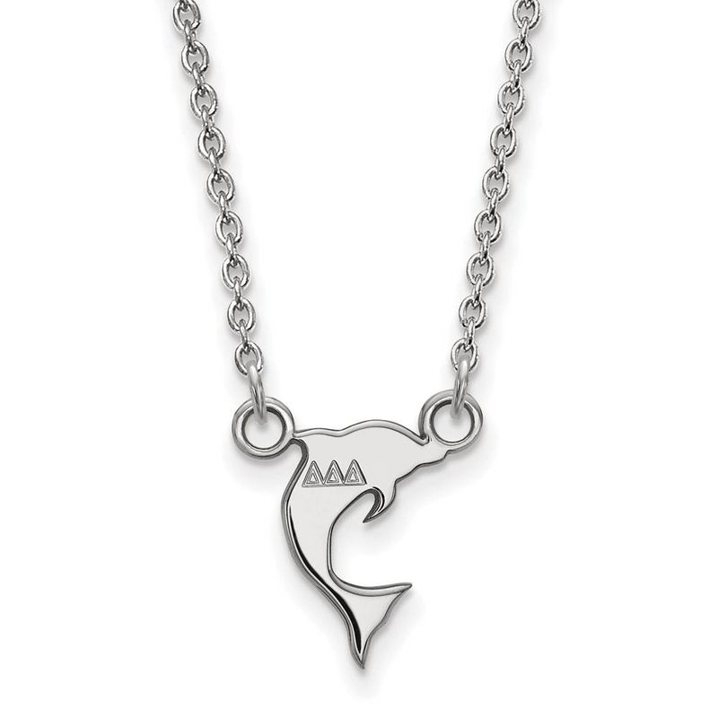 Sterling Silver Delta Delta Delta Xs Tiny Necklace